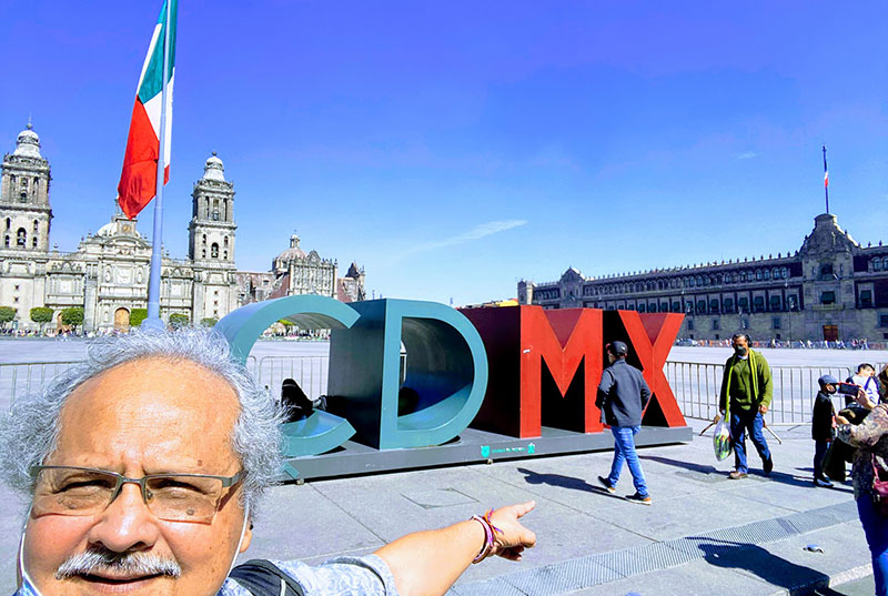 Zócalo de la Ciudad de México, enero de 2022. De la colección personal del autor